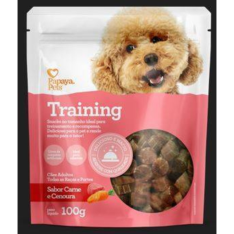 Training Papaya Pets Sabor Carne E Cenoura 100g Un