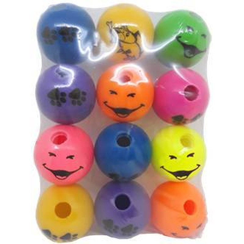 Bola Porta-Ração Mini Kit C/ 12 Pçs Un