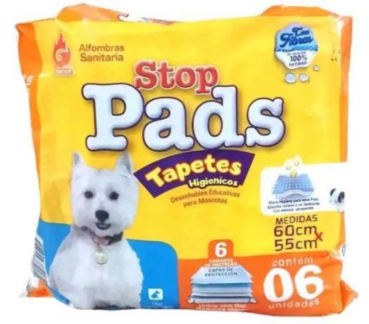 Tapete Higienico Stop Pads 60x55 06 Und Fardo Com 36 Und