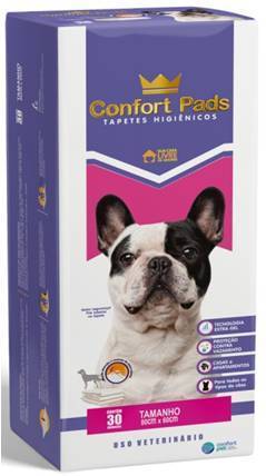 Tapete Hig Confort Pads 80 X 60 Cm 30 Unidades Fardo Com 4 Pcts