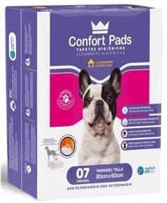Tapete Hig Confort Pads 80 X 60 Cm 7 Unidades Un