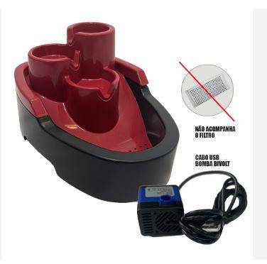 Fonte Duracats Biv 2,5l Pop Durapets Un Vermelho
