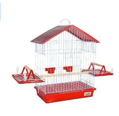 Gaiola Calopsita Teto Plastico Un Vermelho