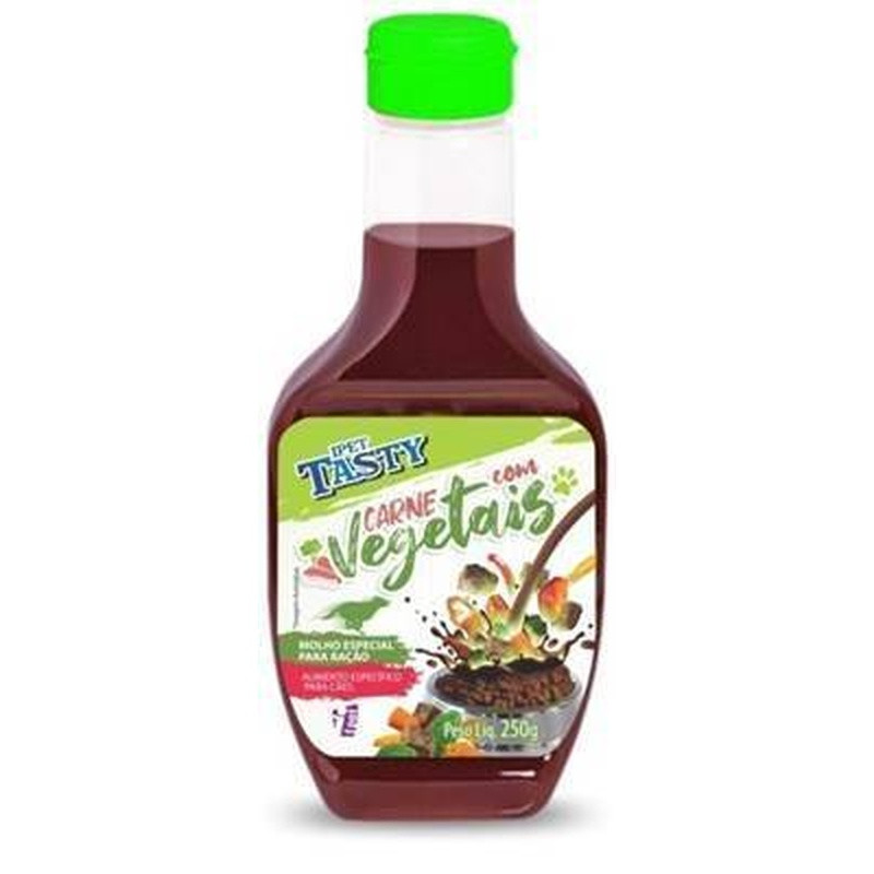 Molho Ipet Tasty Dog Carne Vegetais 250g Caixa Com 12 Un.