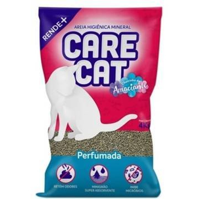 Areia Care Cat Perfumada 4kg Fardo Com 6 Unidades Un