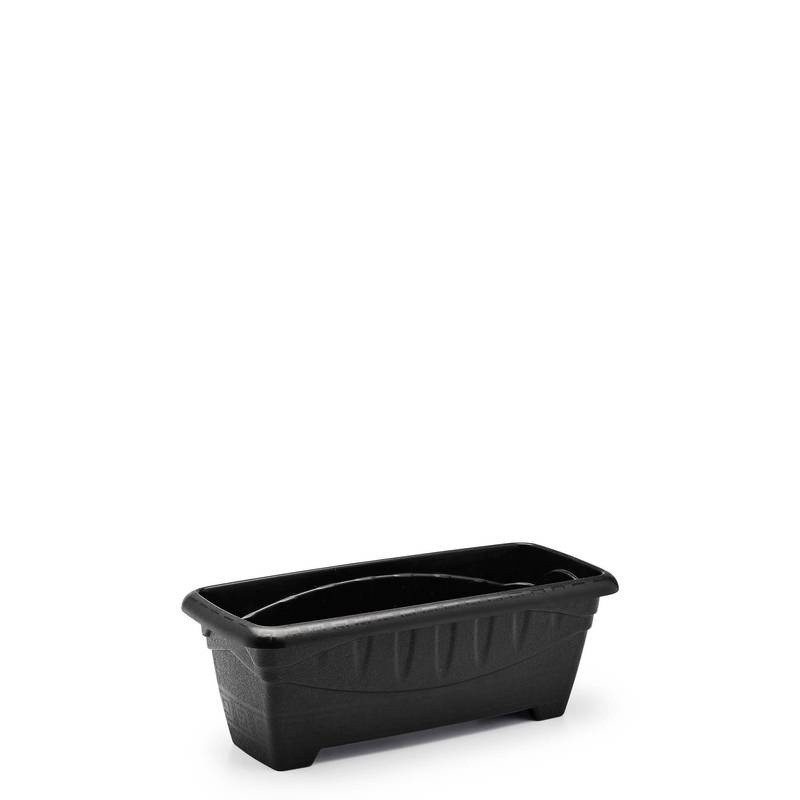 Vaso Retangular M 3 Litros Preto Un