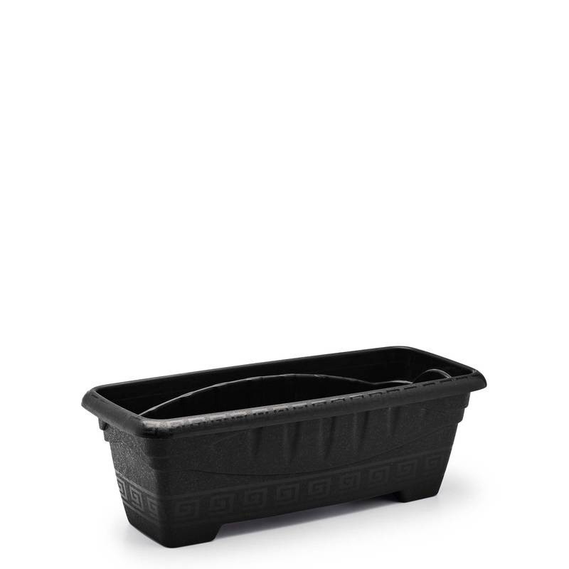 Vaso Retangular G 7 Litros Preto Un