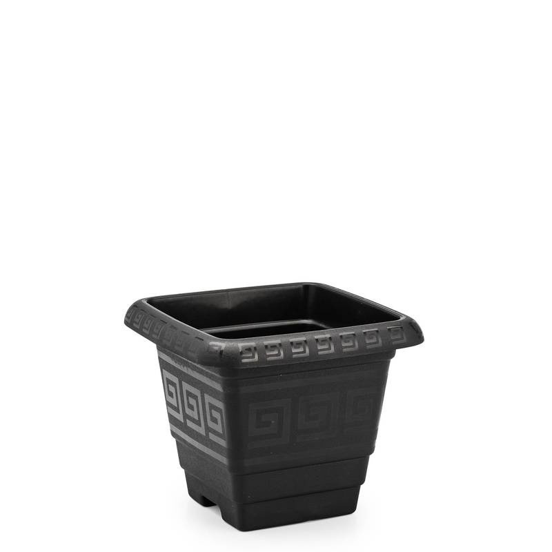 Vaso Quadrado P 2,1 Litros Preto Un