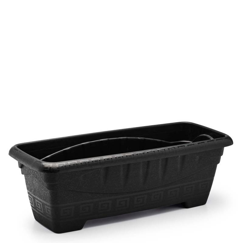 Vaso Retangular Gg 17,5 Litros Preto Un