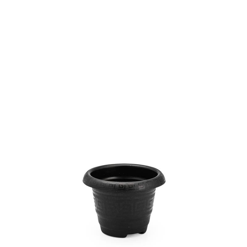Vaso Redondo Pp 650 Ml Preto Un