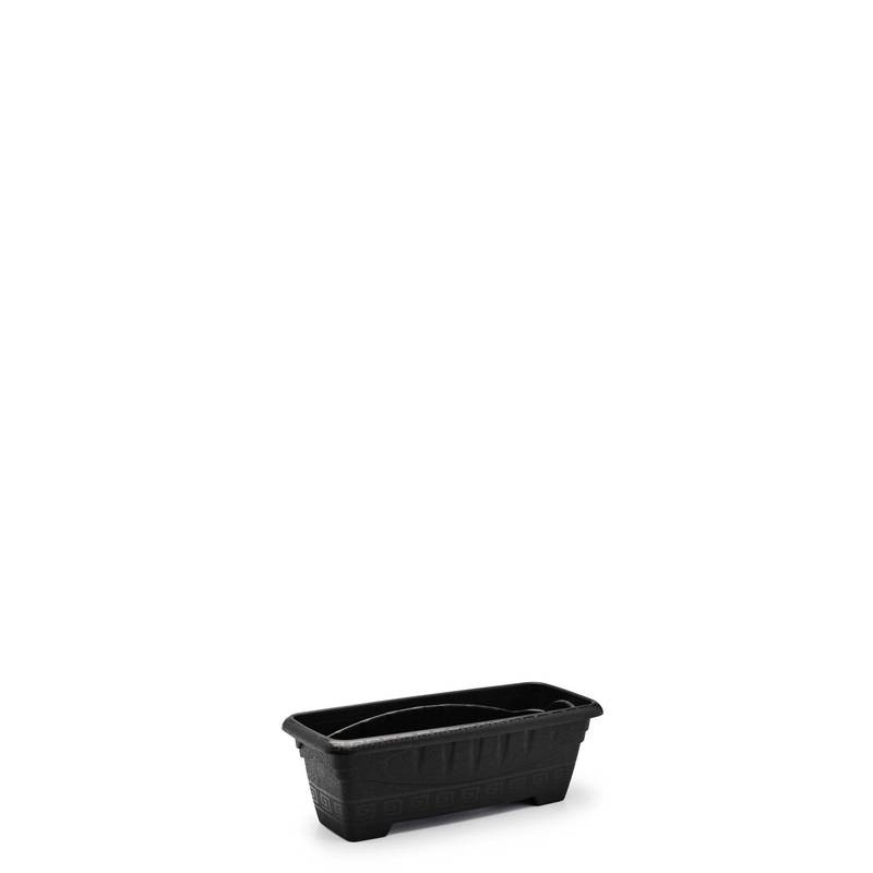 Vaso Retangular Pp 350 Ml Preto Un