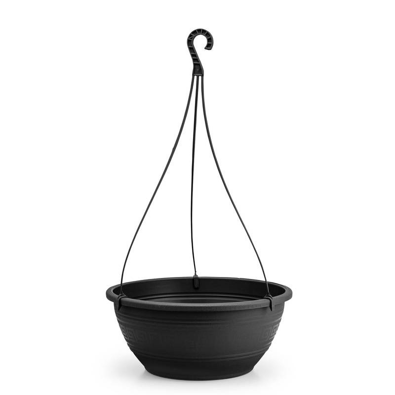 Vaso Redondo 6,6 Litros Com Alca 50 Cm Preto Un