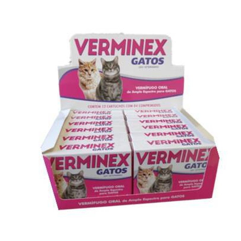 Verminex Gatos Cx Com 4 Comp. Un