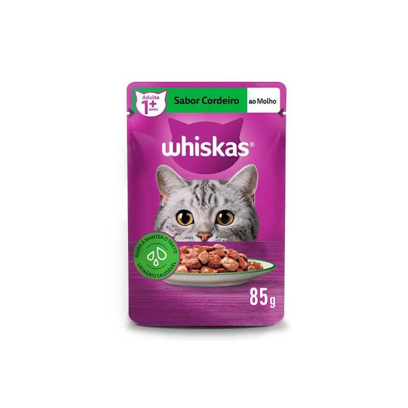 Whiskas Sache Adulto Cordeiro Dp 85gr Caixa Com 40x85gr