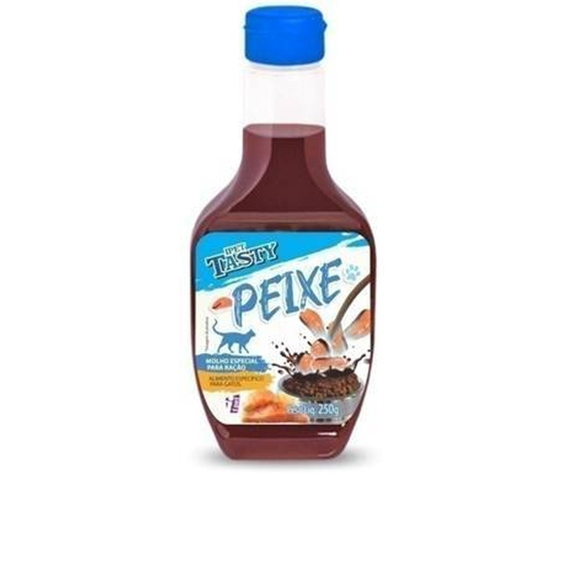 Molho Ipet Tasty Cat Peixe 250g Un