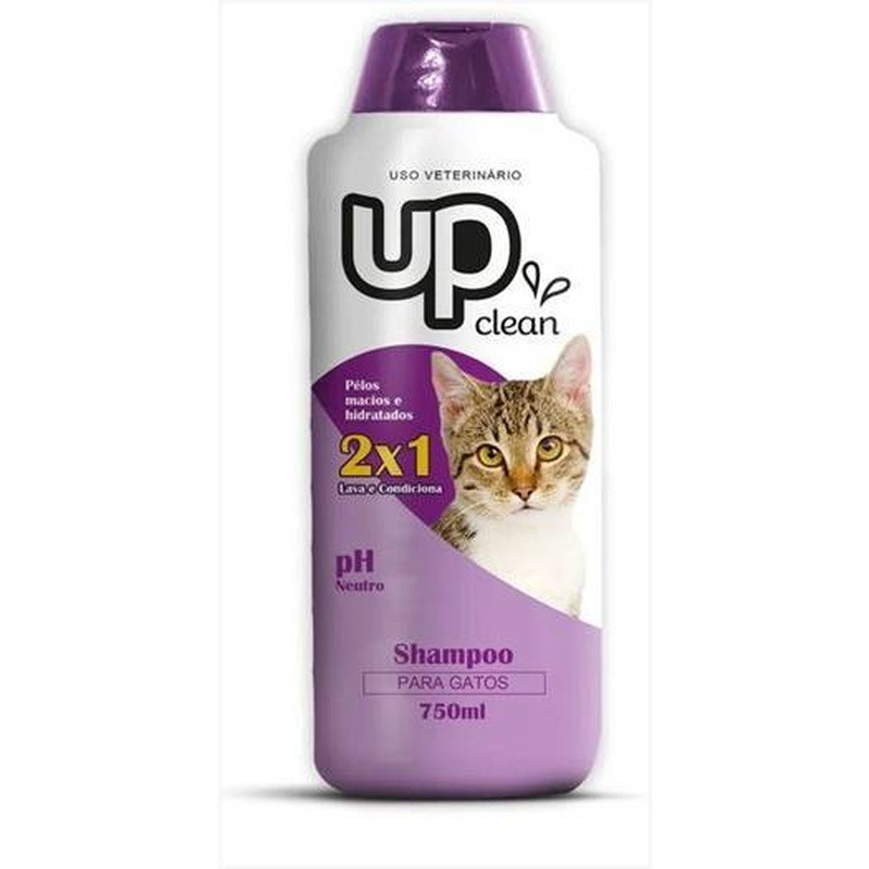 Shampoo Up Clean Gatos 2x1 750 Ml Un