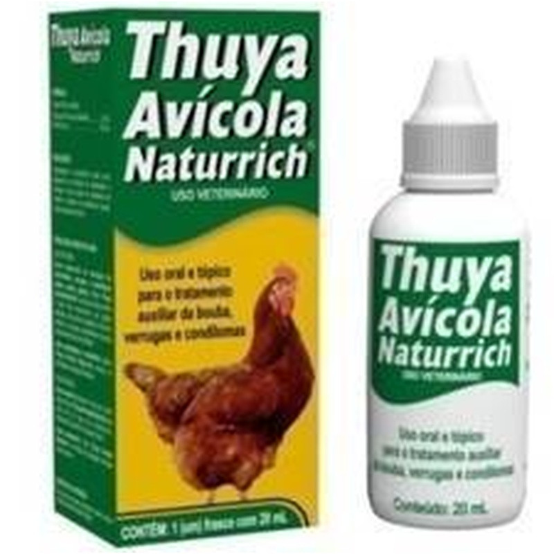 Thuya Avicola Naturrich 20ml Caixa Com 24 Un.