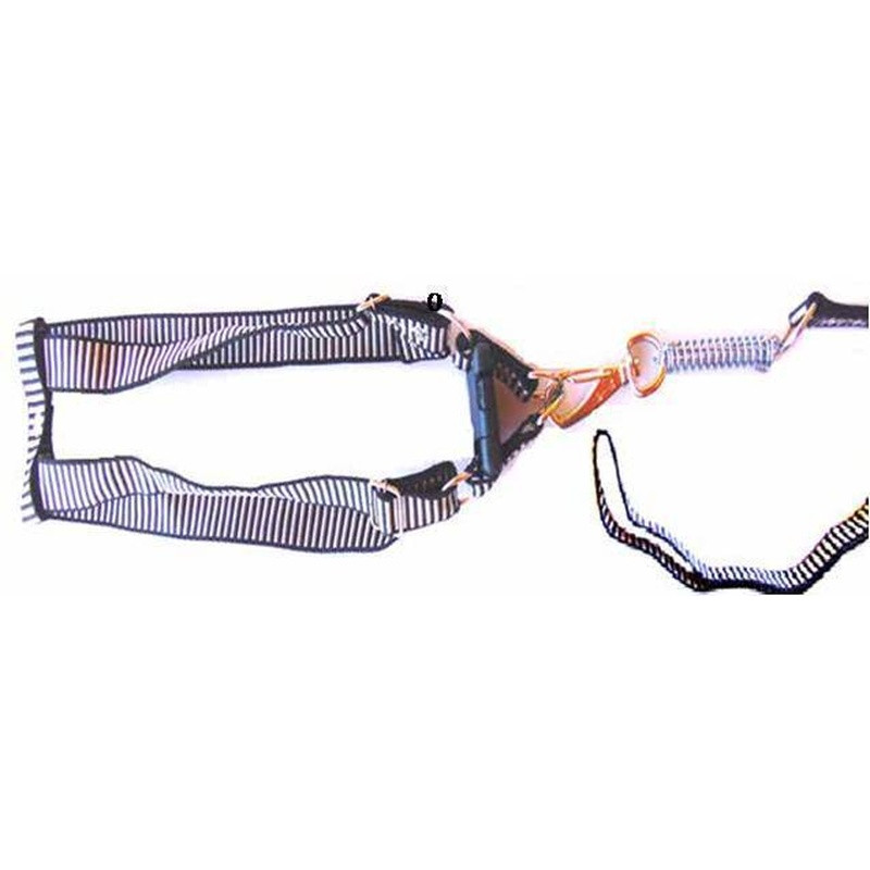 Guia C/ Peitoral Nylon 4 Patas Grande Porte C/Mola Fita 25 Un