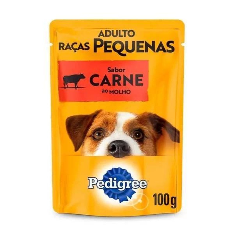 Pedigree Sache Raça Pequena Carne 100gr Caixas Com 36x100gr