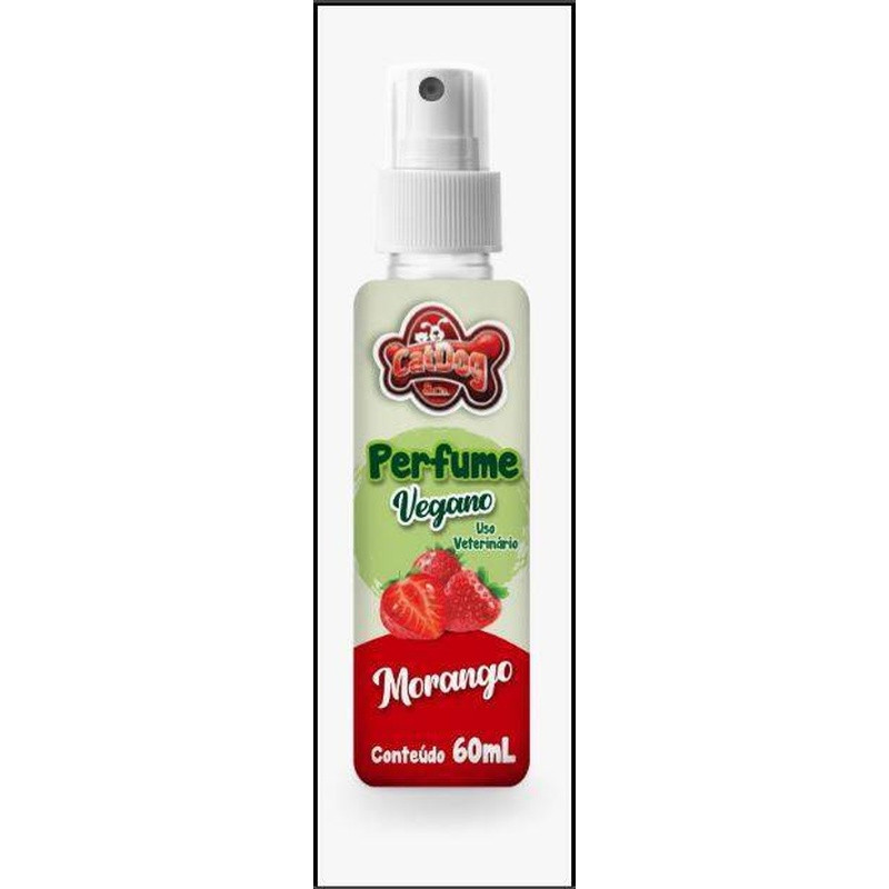 Perfume Vegano Morango Catdog 60ml Caixa Com 12 Und