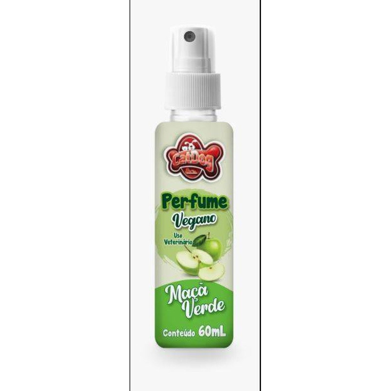 Perfume Vegano Maça Verde Catdog 60ml Caixa Com 12 Und