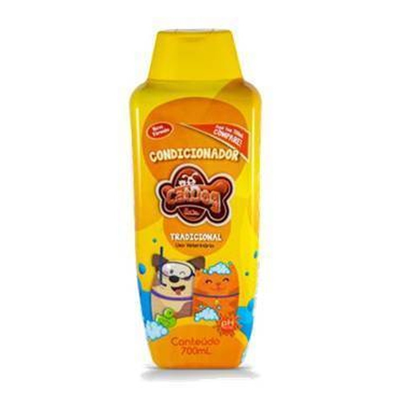 Creme Condicionador Pet Tradicional Cat Dog 700 Ml Caixa Com 12un.