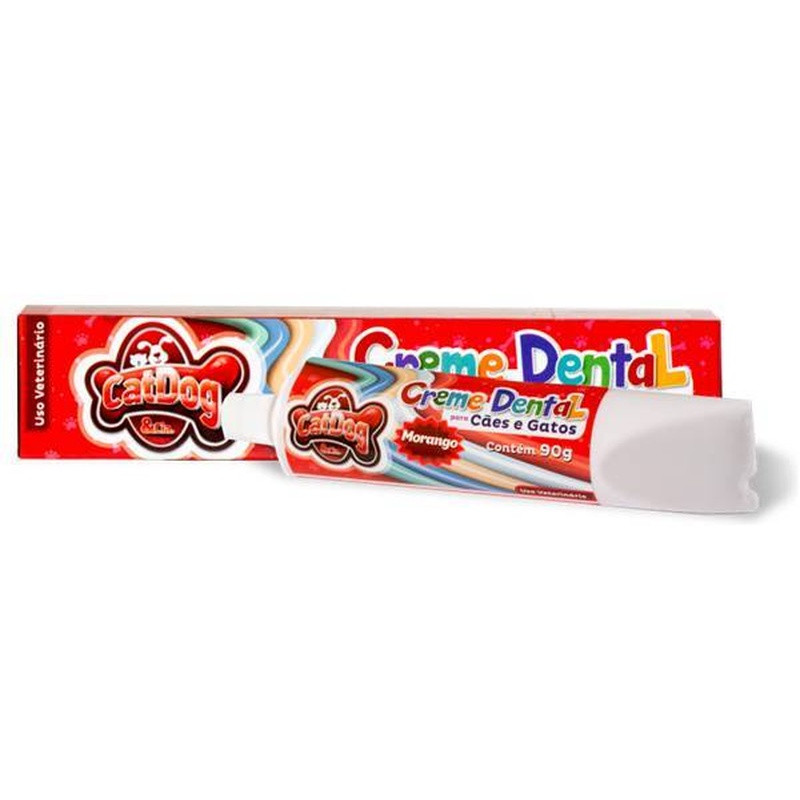 Creme Dental Pet Morango Caixinha 90 Grs Un