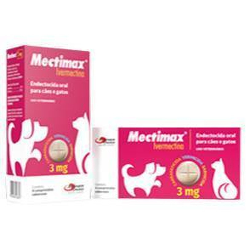 Mectimax Ivermectina 3mg Com 4 Comprimidos Un
