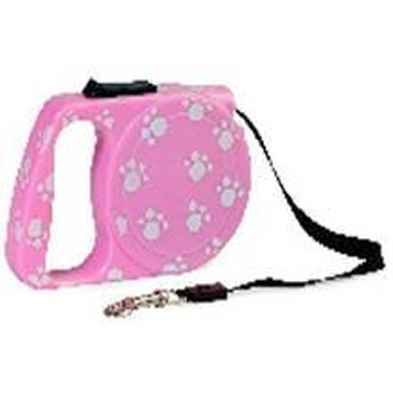 Guia Retratil Det Patinha Savana - 3m 10kg Un Rosa