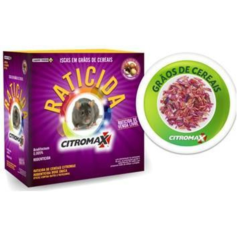 Raticida Mix Cereais Citromax 1kg (40 X 25gr) Un
