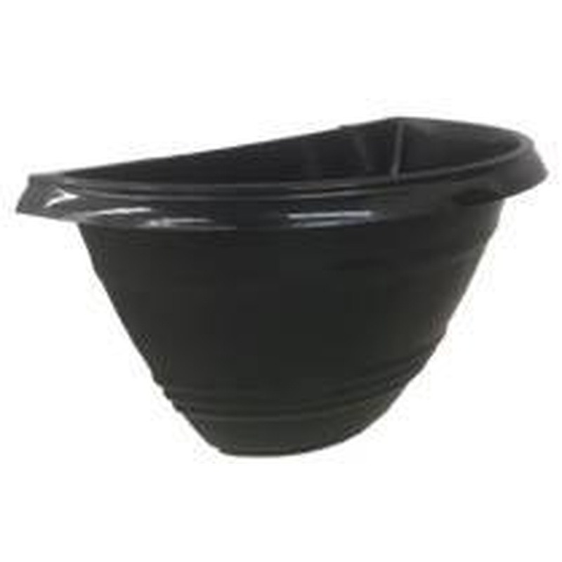 VASO DE PAREDE PRETO 15 CM UN