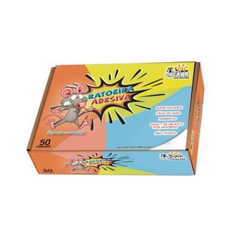 Fita Adesiva Cola Rato Savana Cx.50un Un