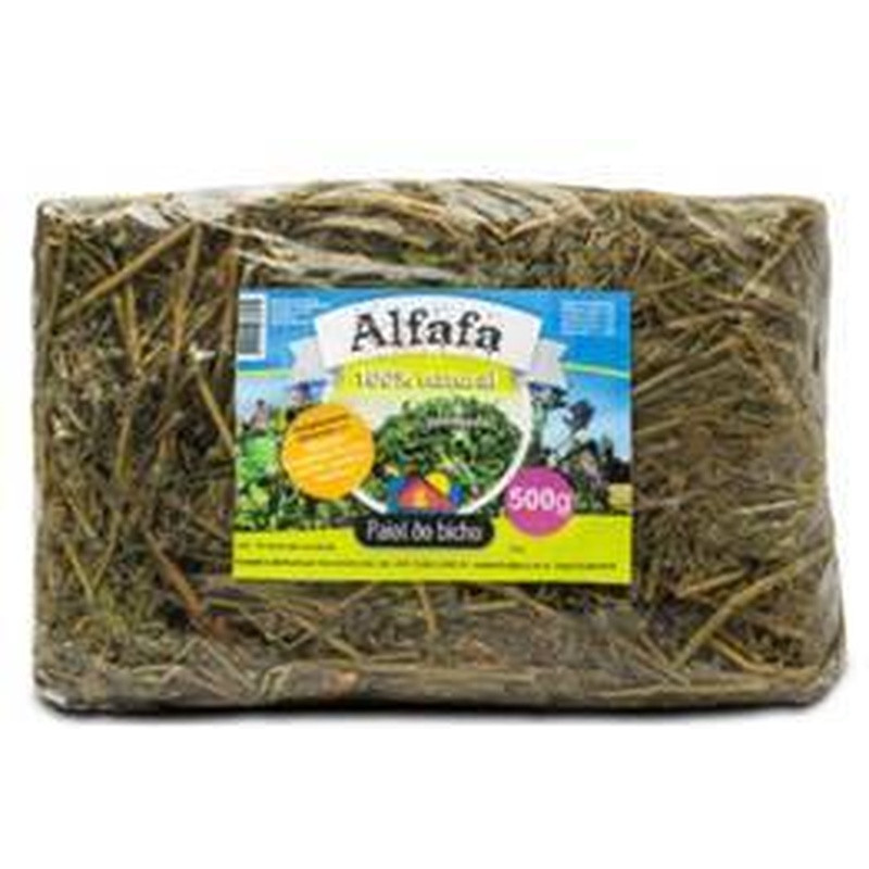 Alfafa Prensada 500 Gr Fardo Com 20 Pct