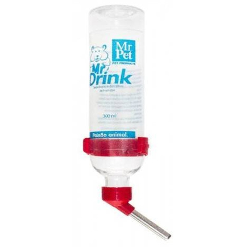 Bebedouro Plástico Para Hamster Drink Mouse Inox-300ml Un