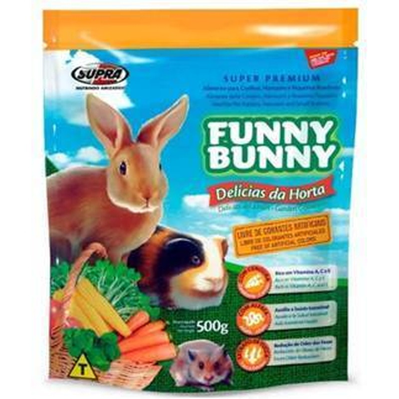 Funny Bunny Delicias Da Horta 500g Caixa Com 12 Un.