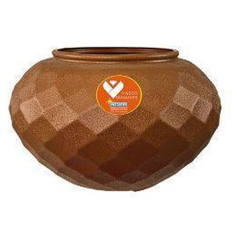 Vaso Diamante Redondo N 25 - 5 Lts - Antares Un Terracota