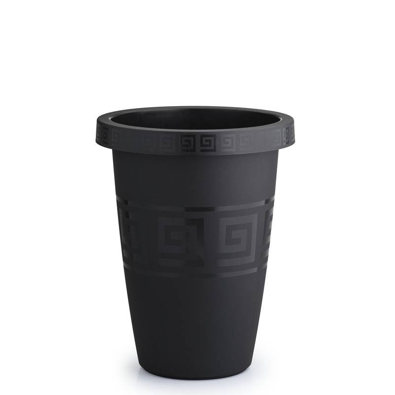 Vaso Grego Redondo 21 Litros Preto Un