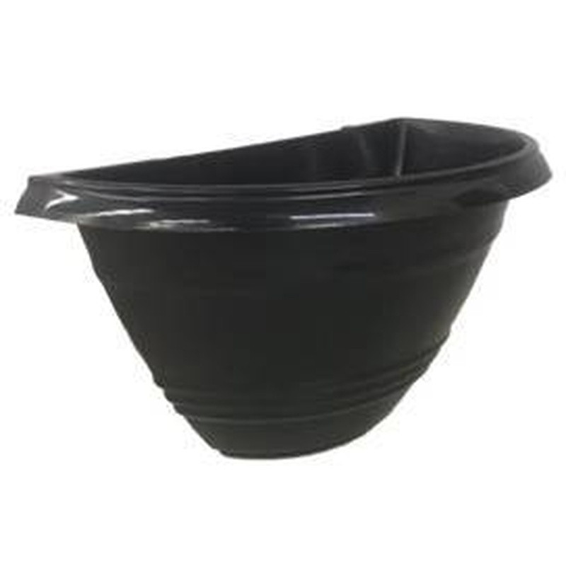 VASO DE PAREDE PRETO 24 CM UN