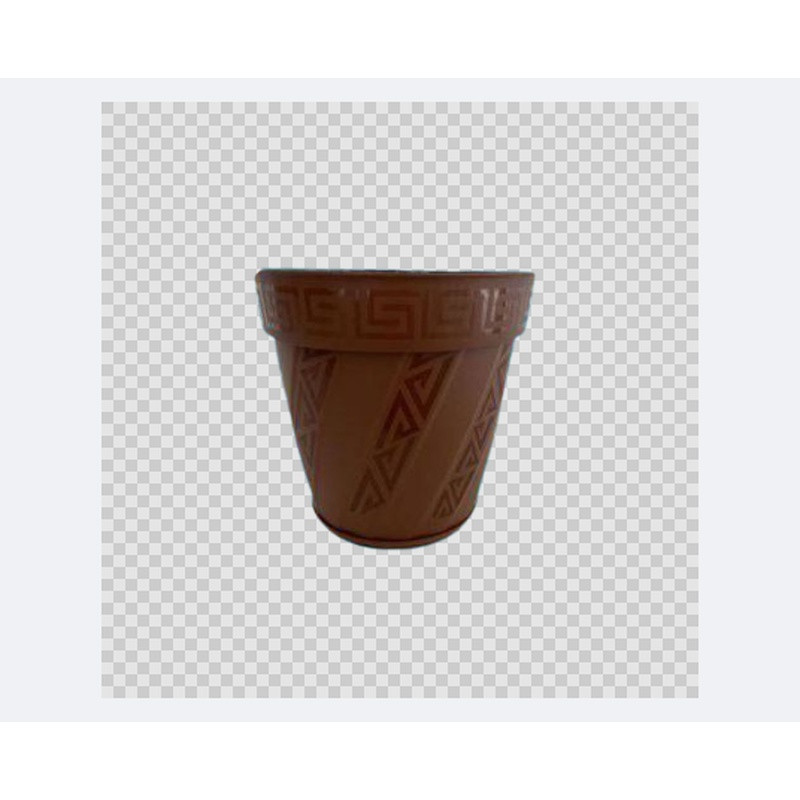 Vaso De Planta N 25 - 4 Lts - Marron C/Prato Antares Un