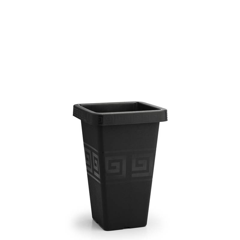 Vaso Grego Quadrado 13 Litros Preto Un