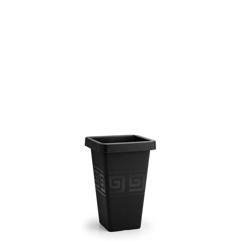 Vaso Grego Quadrado 7 Litros Preto Un