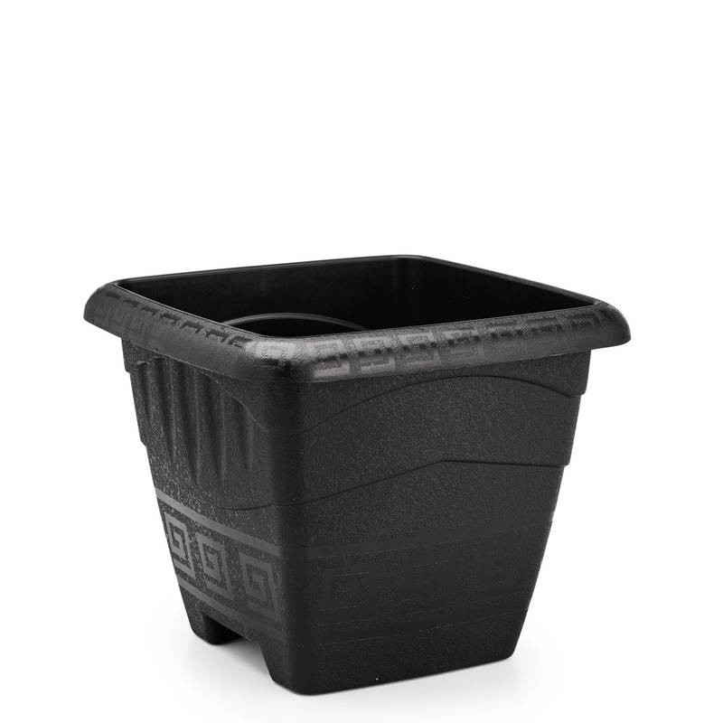 Vaso Quadrado G 11 Litros Preto Un