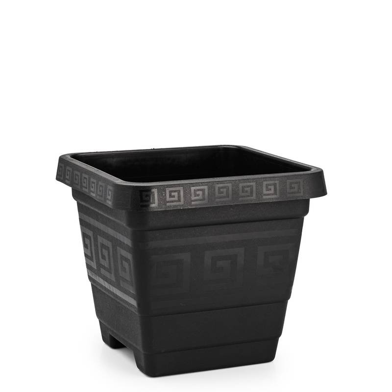 Vaso Quadrado Gg 18 Litros Preto Un