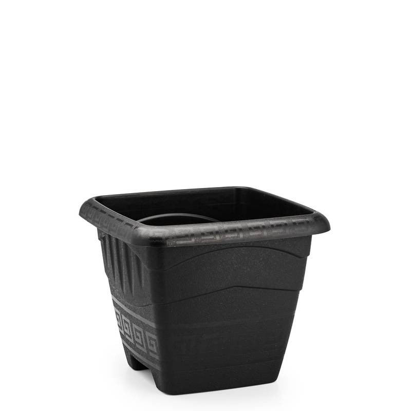 Vaso Quadrado M 6 Litros Preto Un