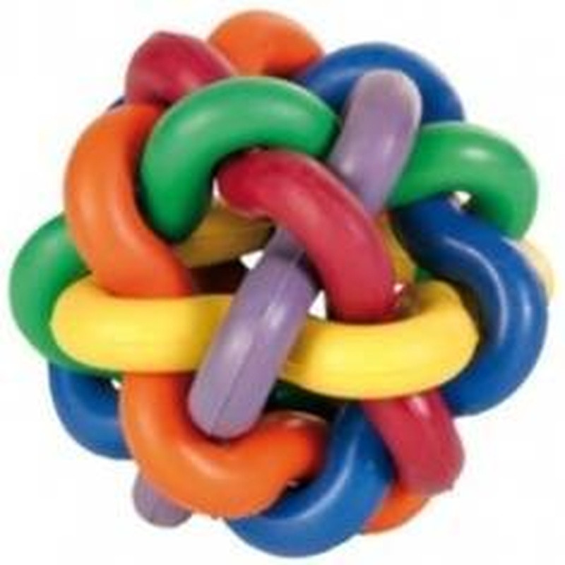 Brinquedo Pet Bola Tranc.Borrac Multicor 6,5c Un
