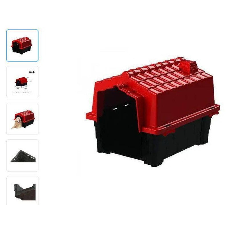 Casa Eco Colors Dog House Evo N 1 Un Vermelho