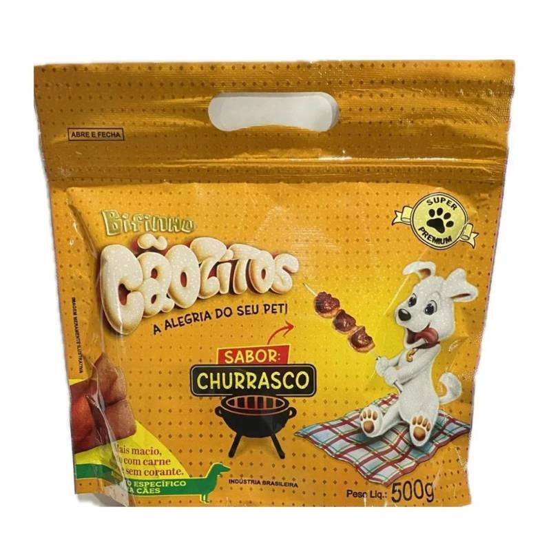 Bifinho Caozitos Churrasco Pouch 500g Un