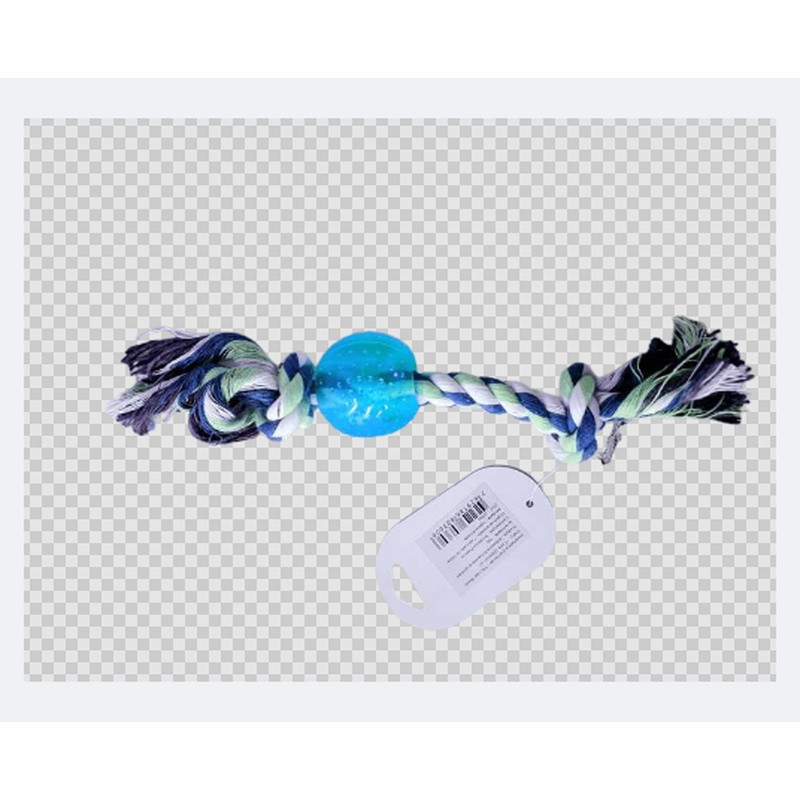 Brinquedo Corda Detalhe Bolinha 22cm - J0360 Un Azul