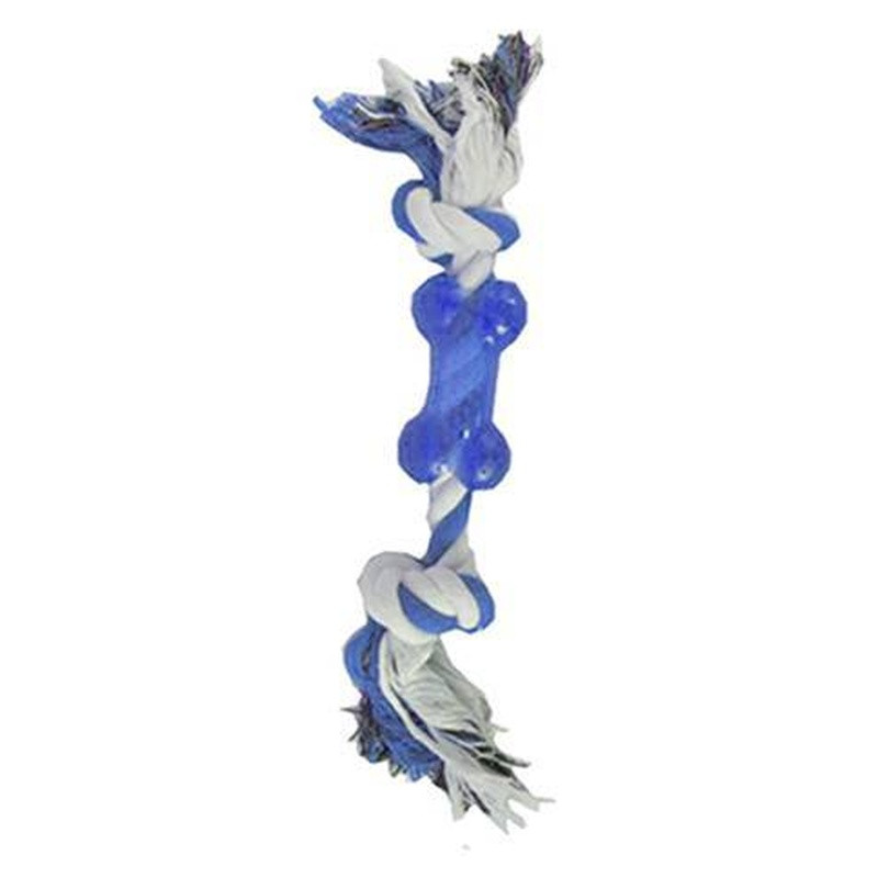 Brinquedo Corda Detalhe Ossinho 24cm - J0358 Un Azul