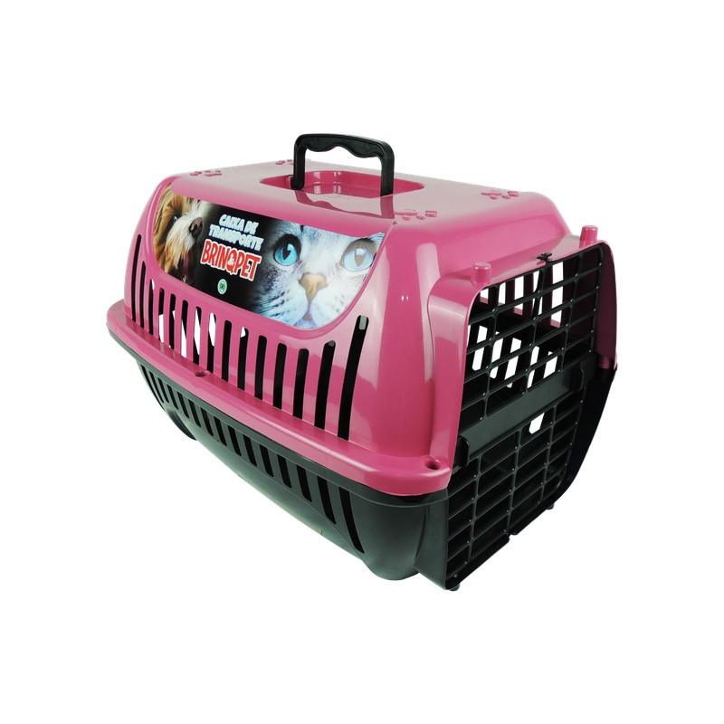 Caixa De Transporte N2 Brinqpet Un Rosa